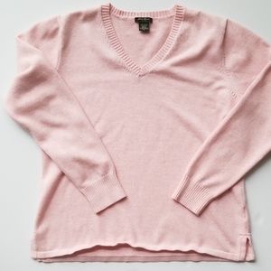 Cotton vneck sweater